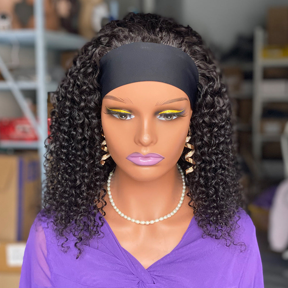 Curly Headband Human Hair