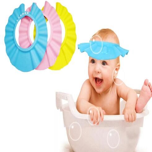 Babies and toddlers off-my face shower hat