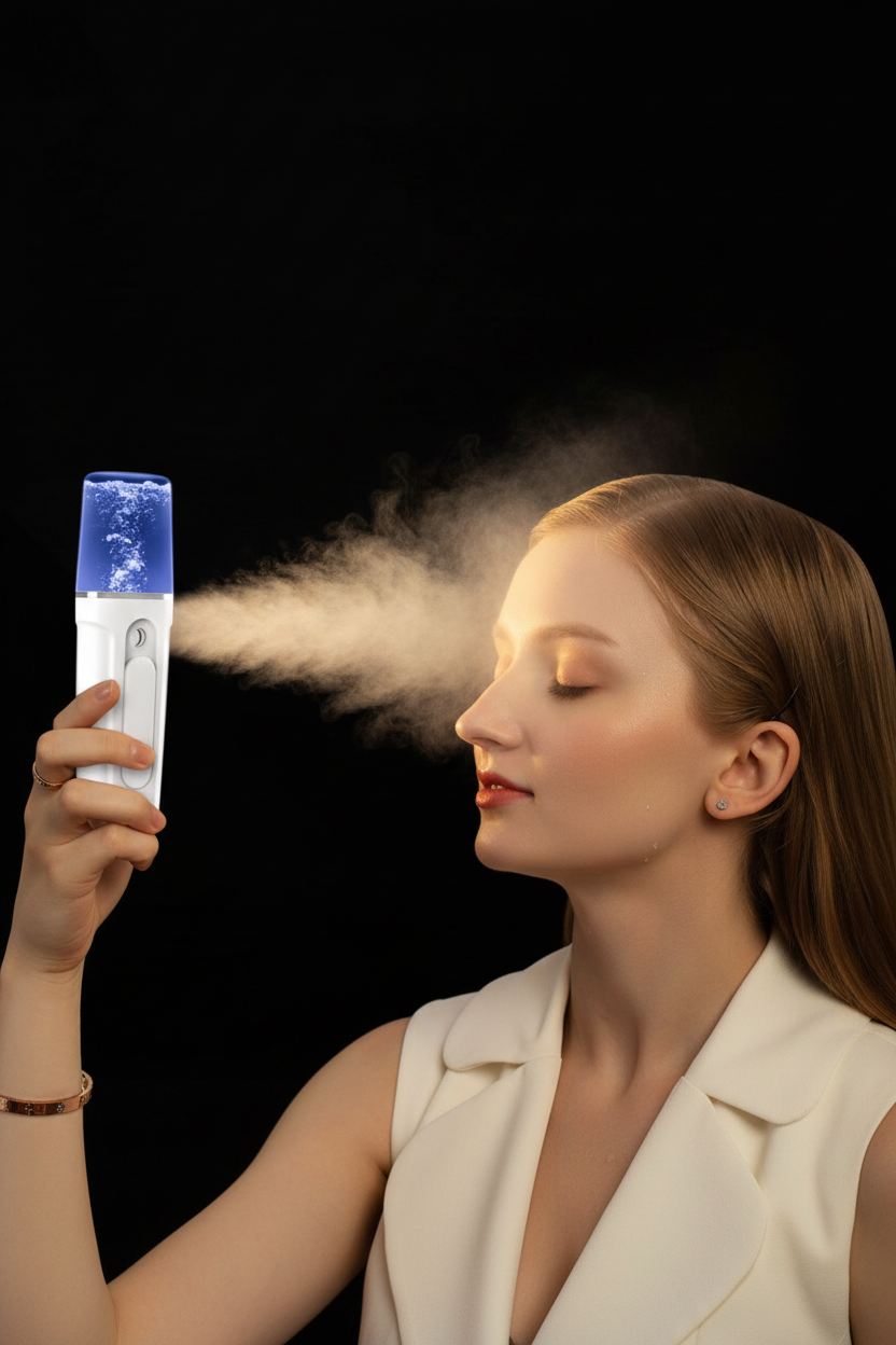 Facial Moisturizing Facial Beauty Apparatus With USB Charging Battery Bank