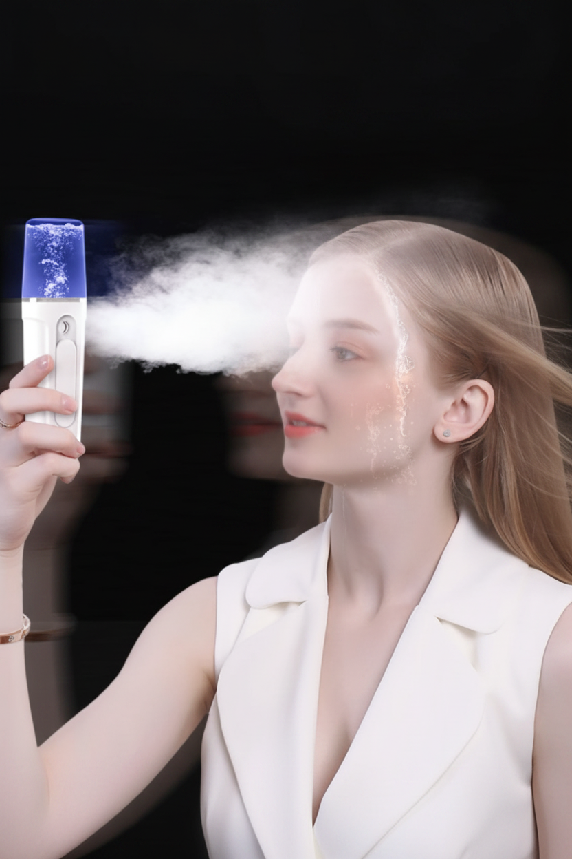Facial Moisturizing Facial Beauty Apparatus With USB Charging Battery Bank