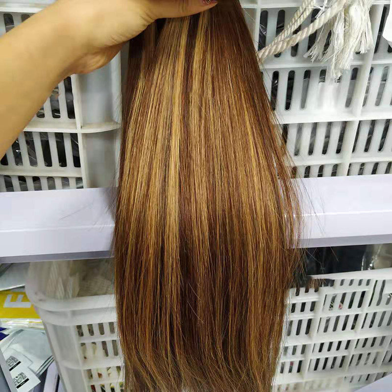 Straight Brazilian human hair bundles with closure