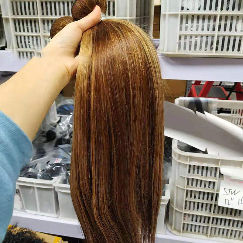 Straight Brazilian human hair bundles with closure