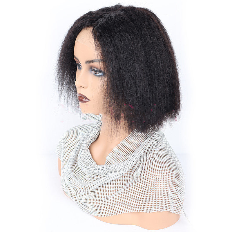 Kinky Straight Human Hair wig
