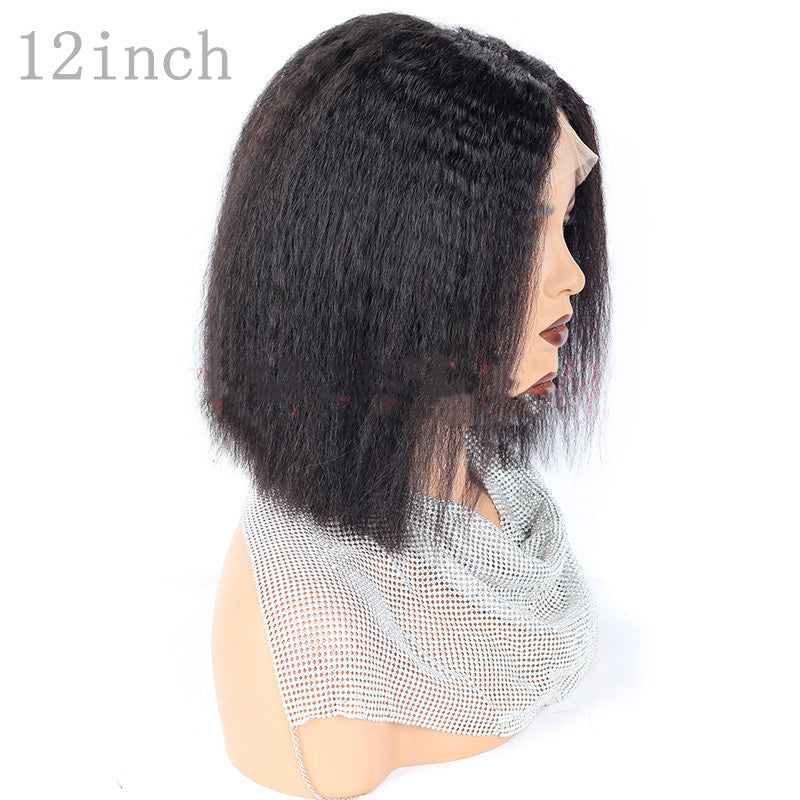 Kinky Straight Human Hair wig