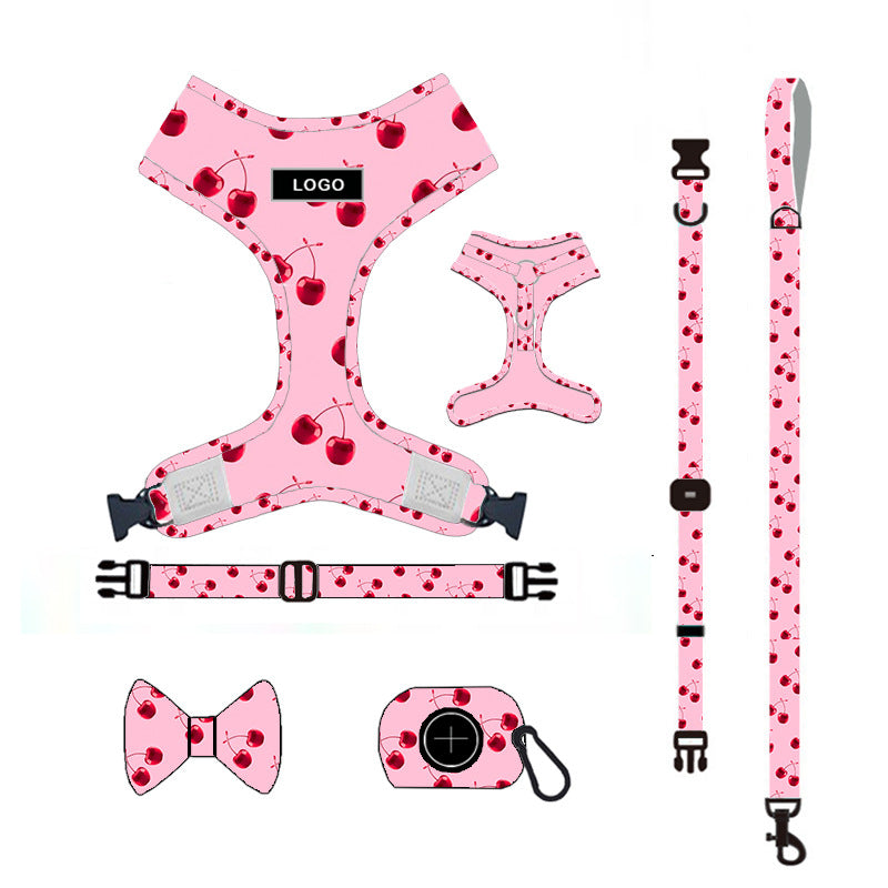 Charming Pink Pet Leash Set for Stylish Daily Walks