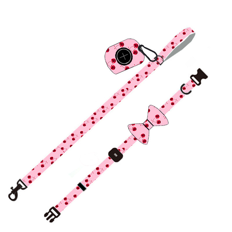 Charming Pink Pet Leash Set for Stylish Daily Walks