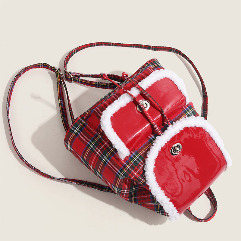 Lightweight Red Plaid  bag