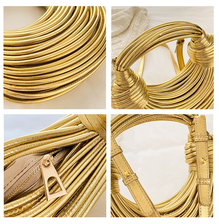Metal Noodles fashion bag