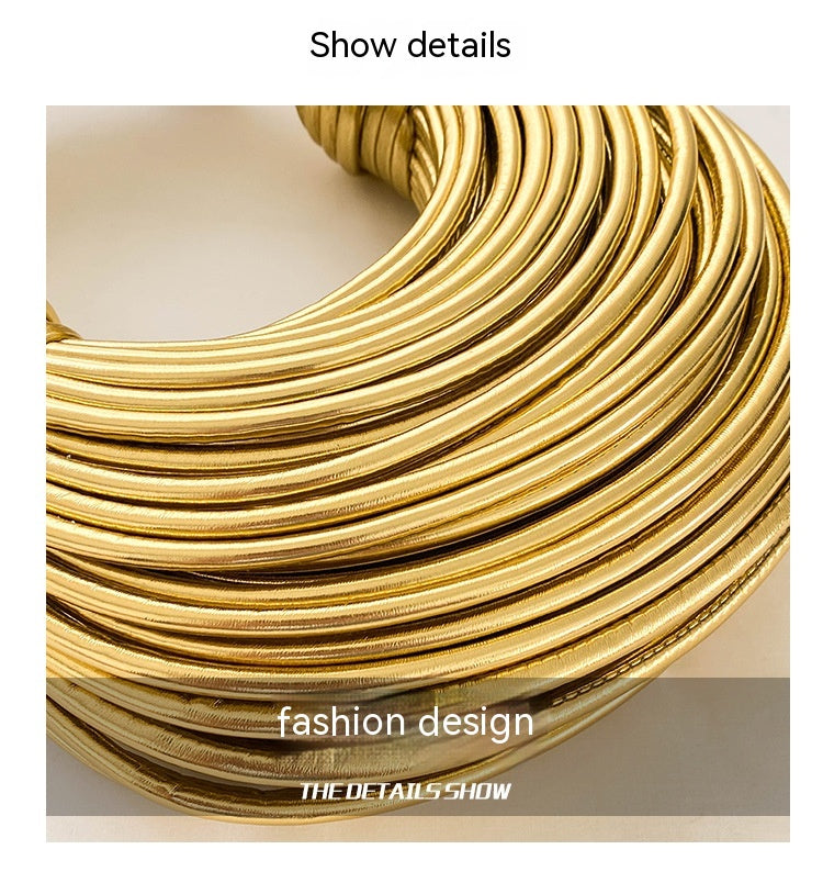 Metal Noodles fashion bag