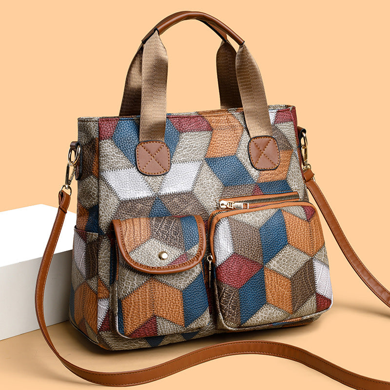 Retro Washed soft Leather Biker Bag