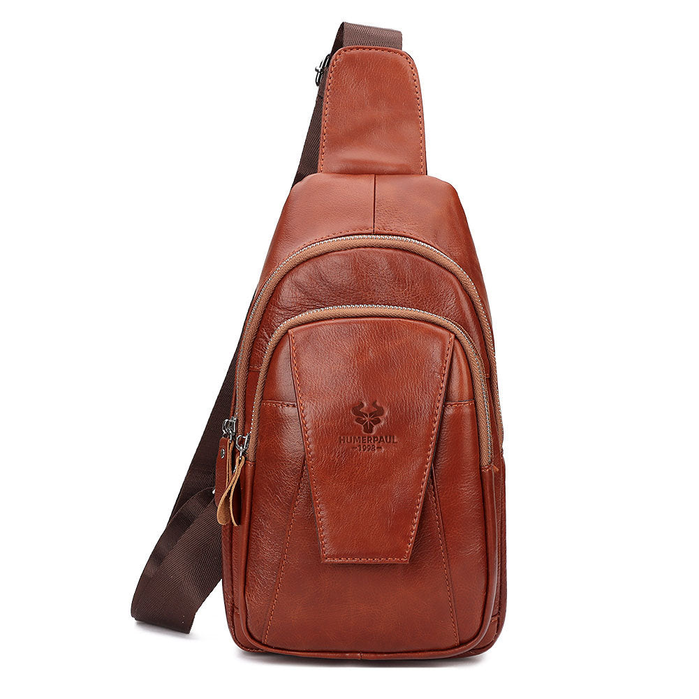 Unisex Single-shoulder leather Bag