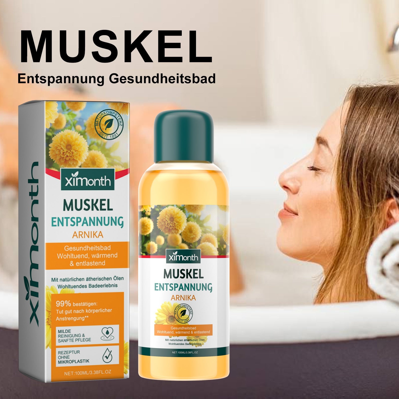 Bath exfoliates cleansing oil