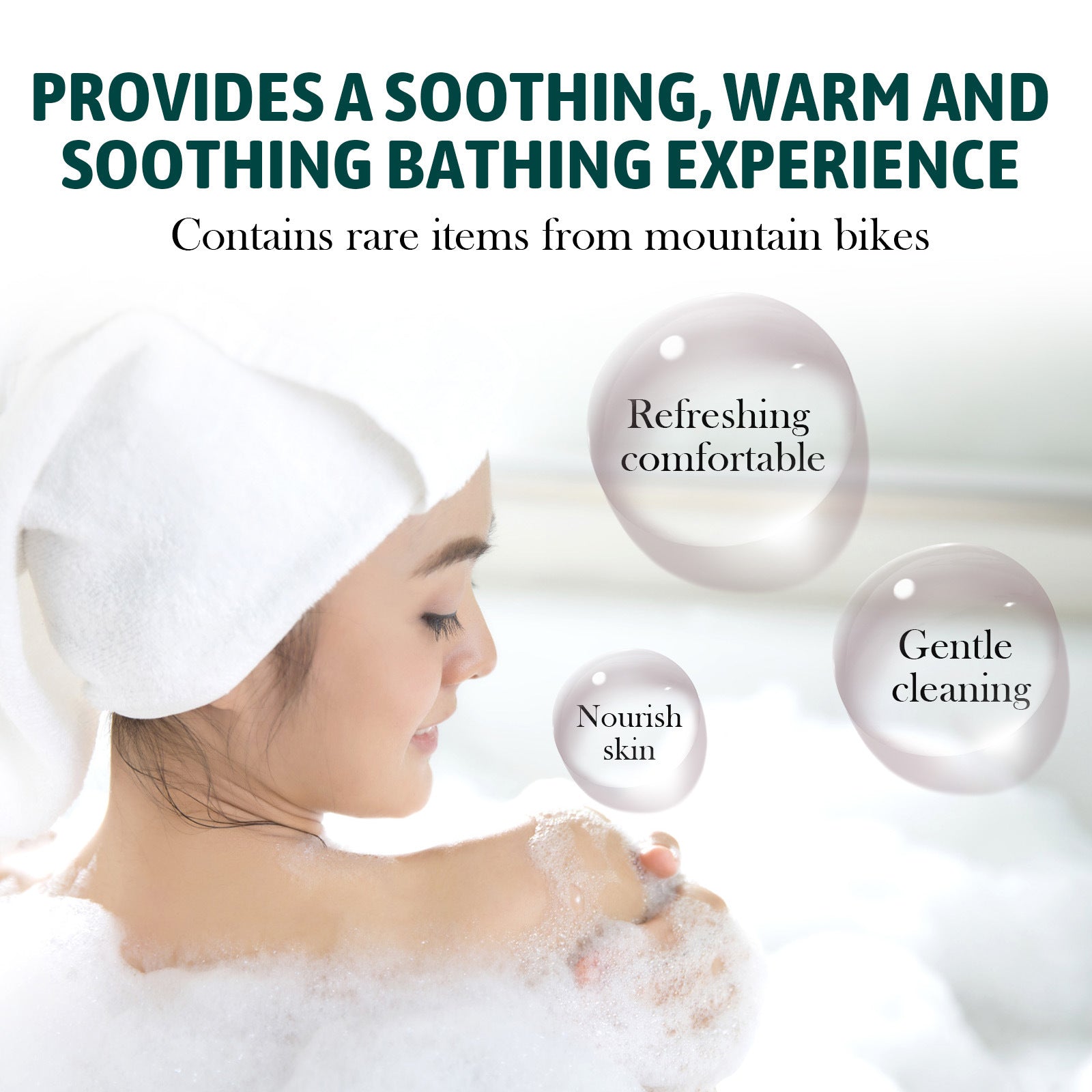 Bath exfoliates cleansing oil