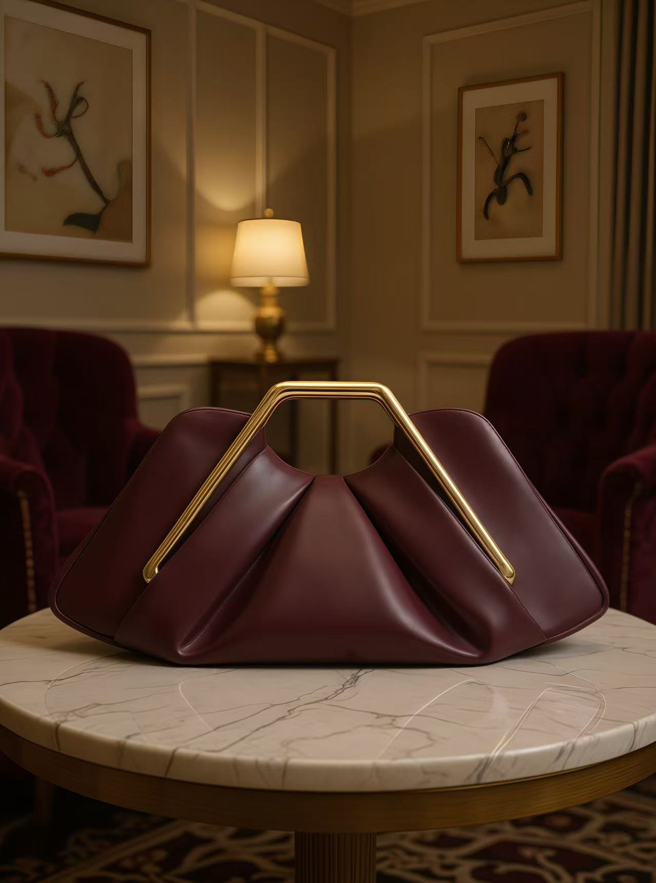 Unique and stylish Pleated Bag
