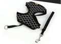 Durable Breathable Dog Harness Set with Elegant Diamond Touch