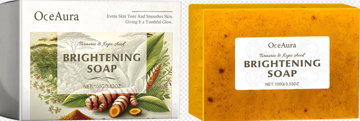 Radiant Skin Turmeric Acid Soap Gentle Brightening Exfoliating Bath Bar