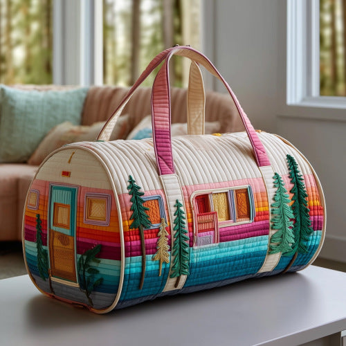 Quilted Embroidery Multifunctional bag