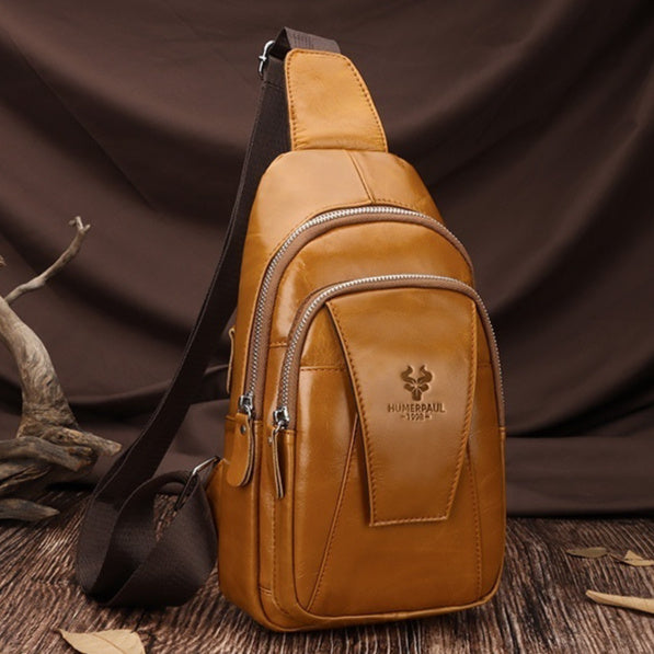 Unisex Single-shoulder leather Bag