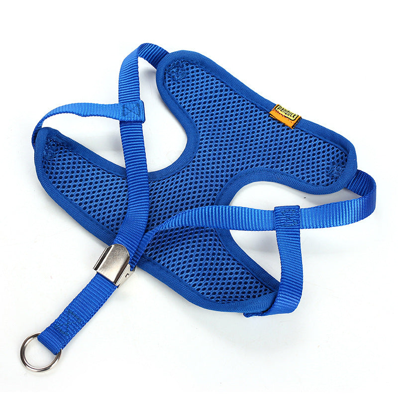 Durable Breathable Dog Harness Set with Elegant Diamond Touch