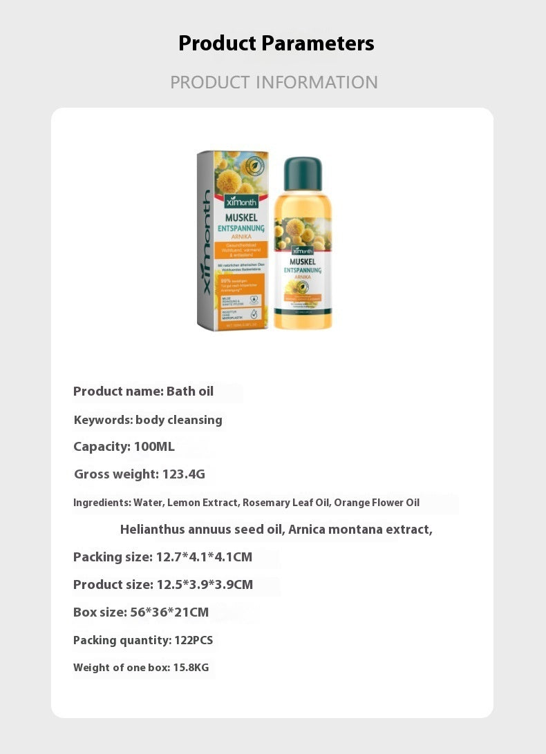 Bath exfoliates cleansing oil