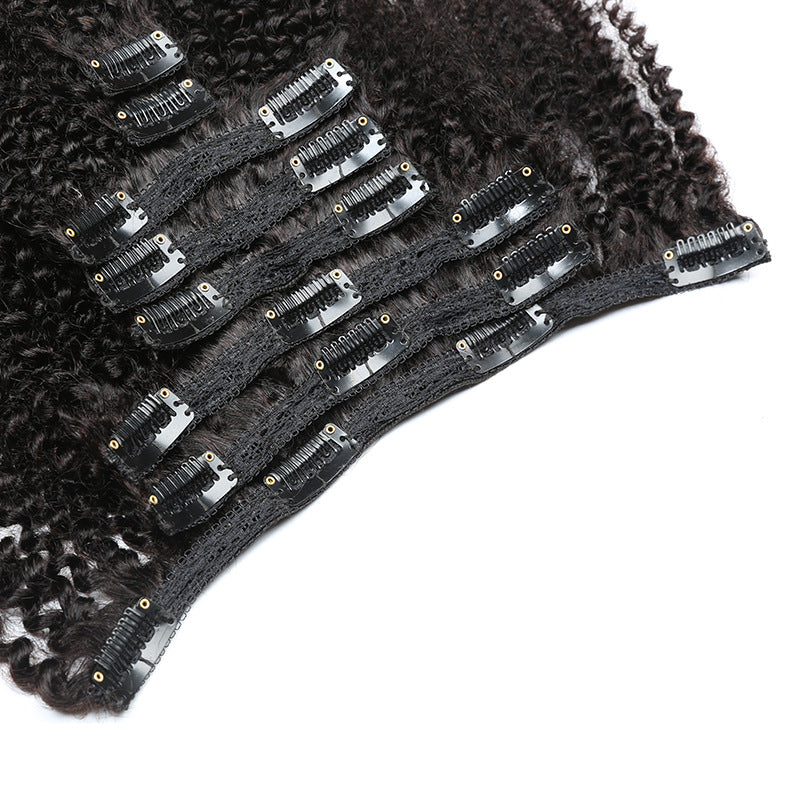 Clip in Afro kinky human hair