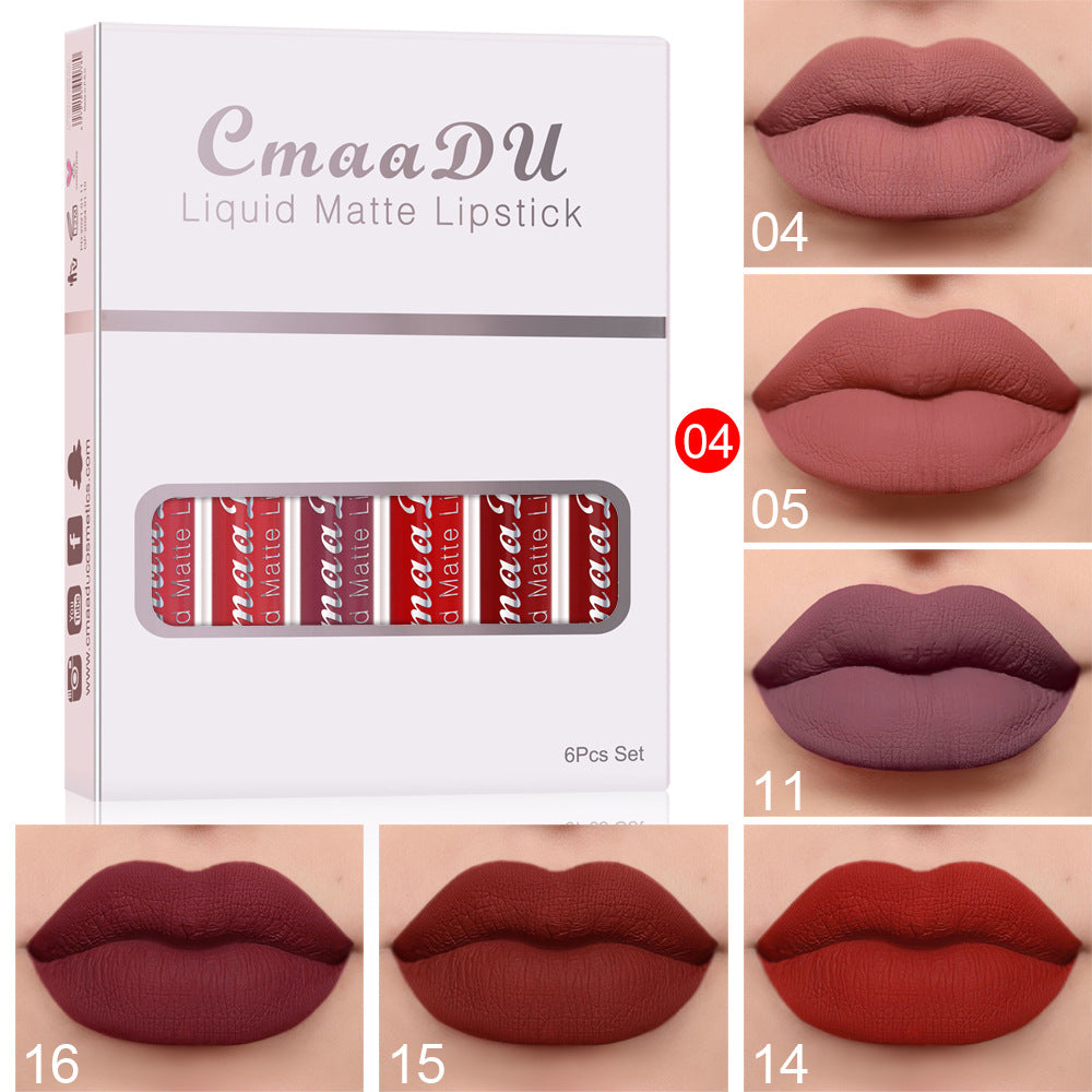 6pcs Matte Lip Gloss