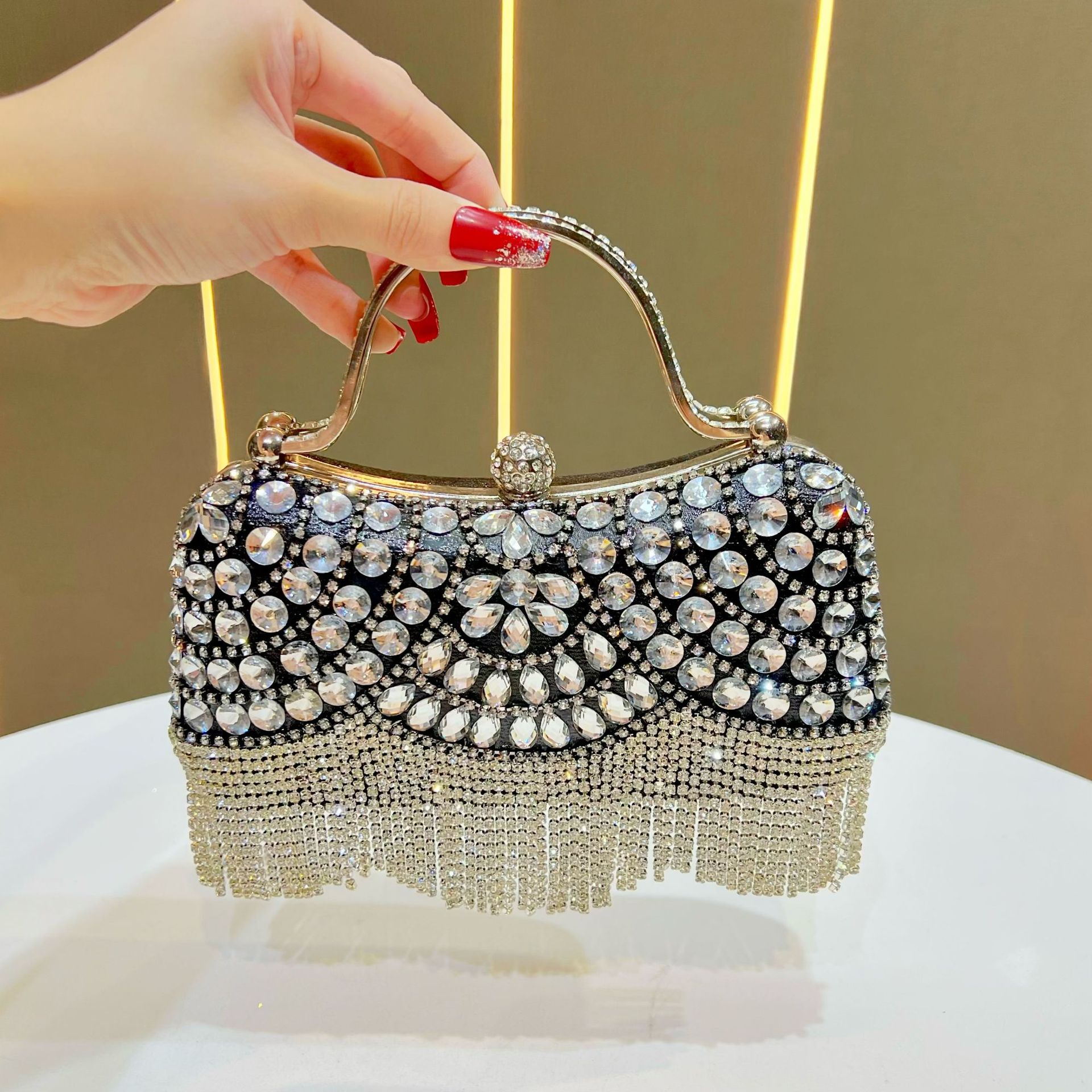 Clutch With Tassel Evening Bag