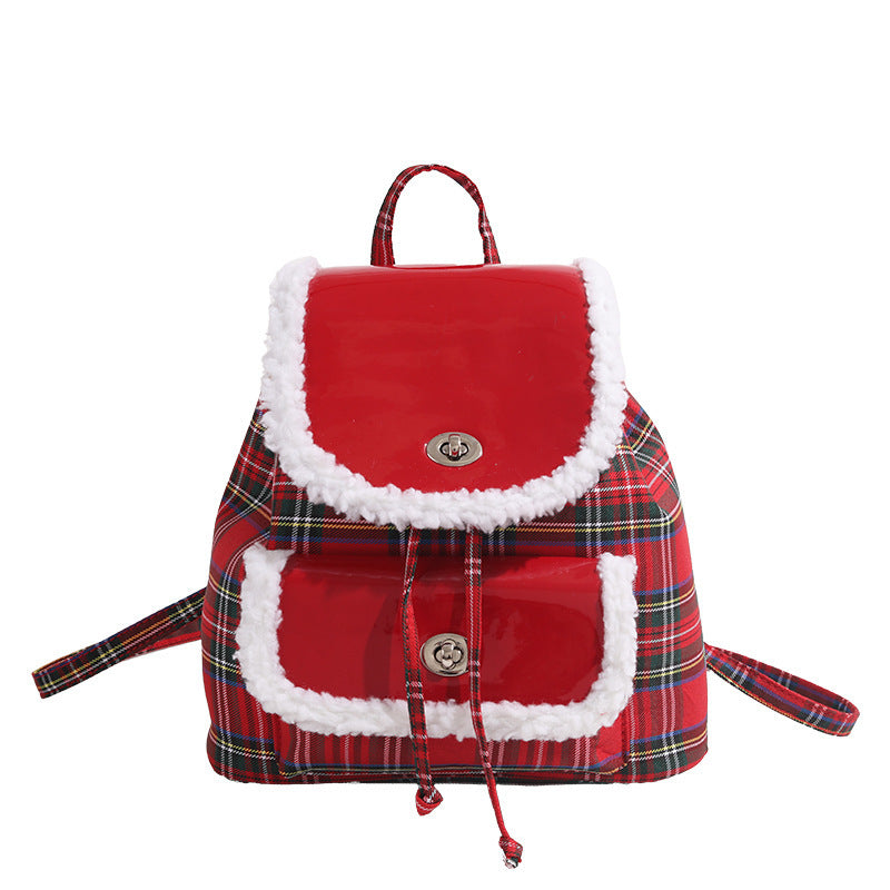 Lightweight Red Plaid  bag