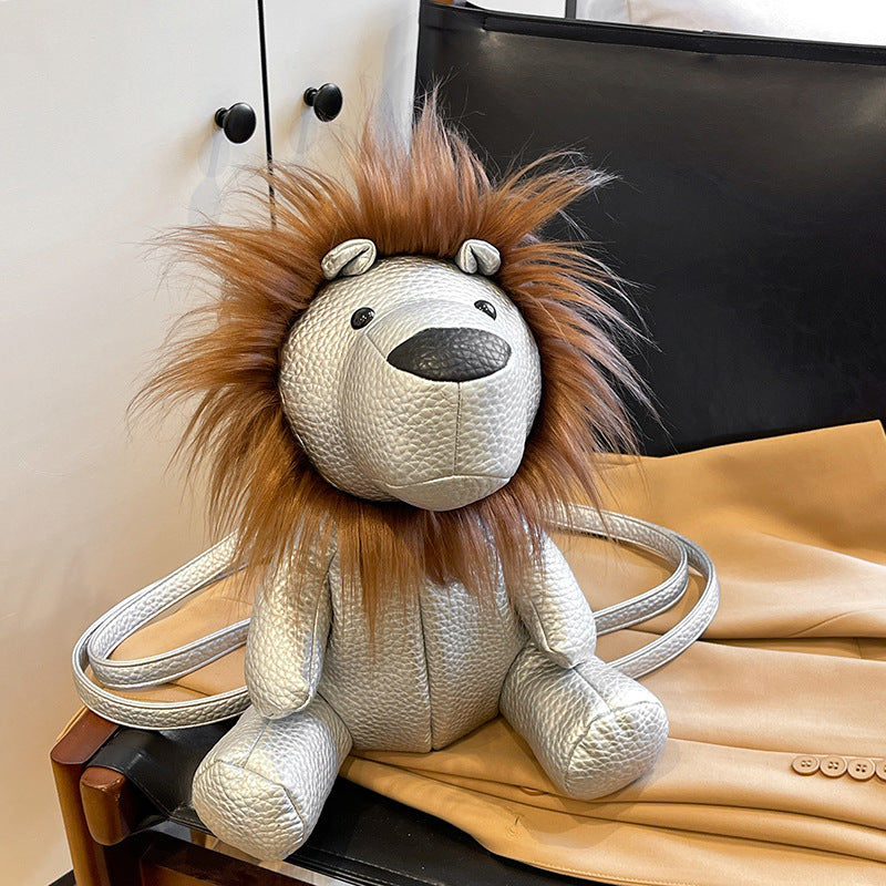 Plush Cute Little Lion Casual Bag