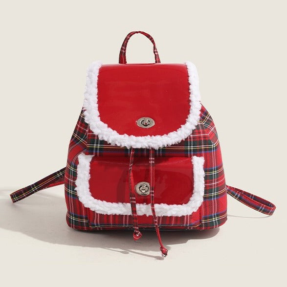 Lightweight Red Plaid  bag