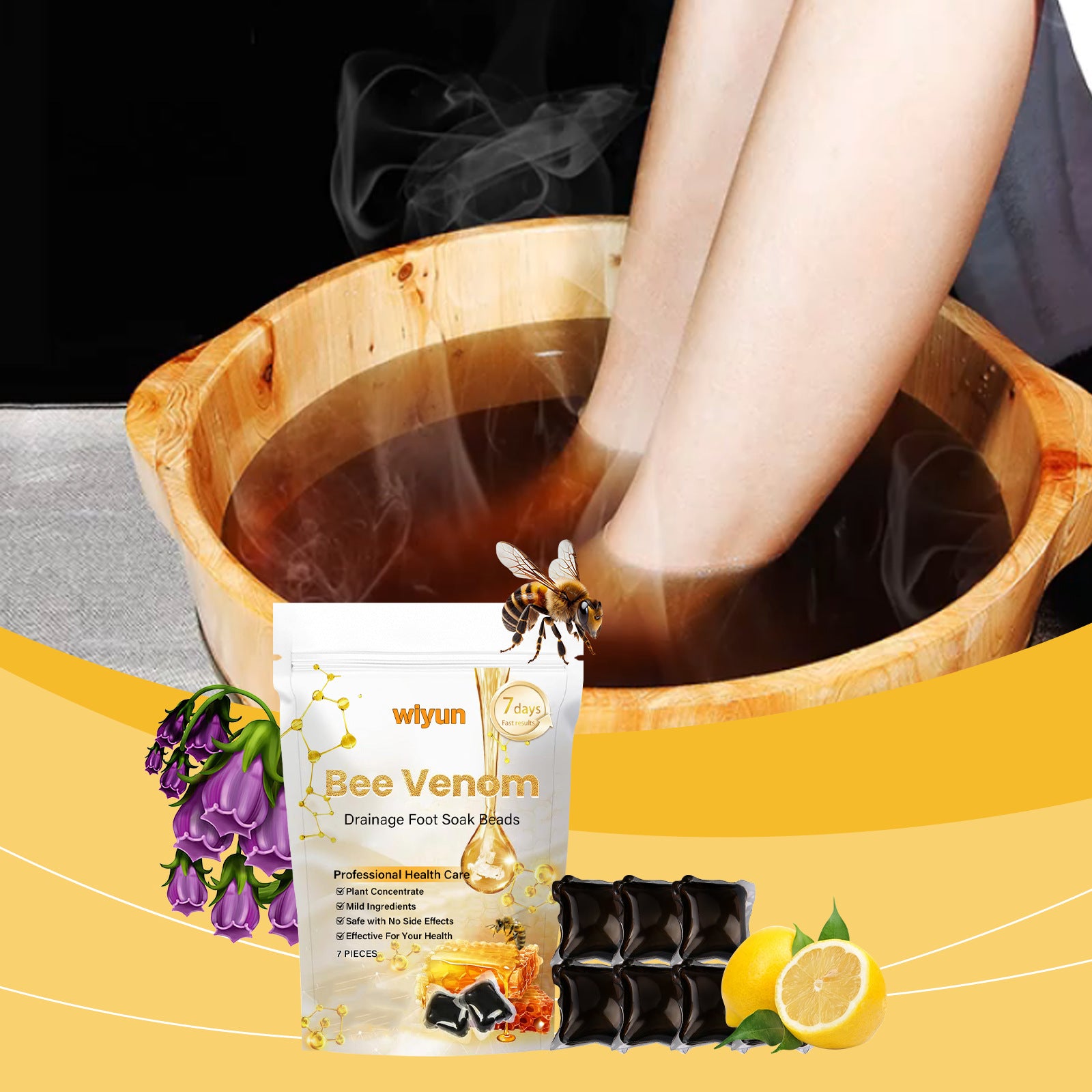 Herbal Foaming Beads Foot soak bath