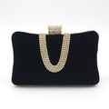 Suede clutch purse