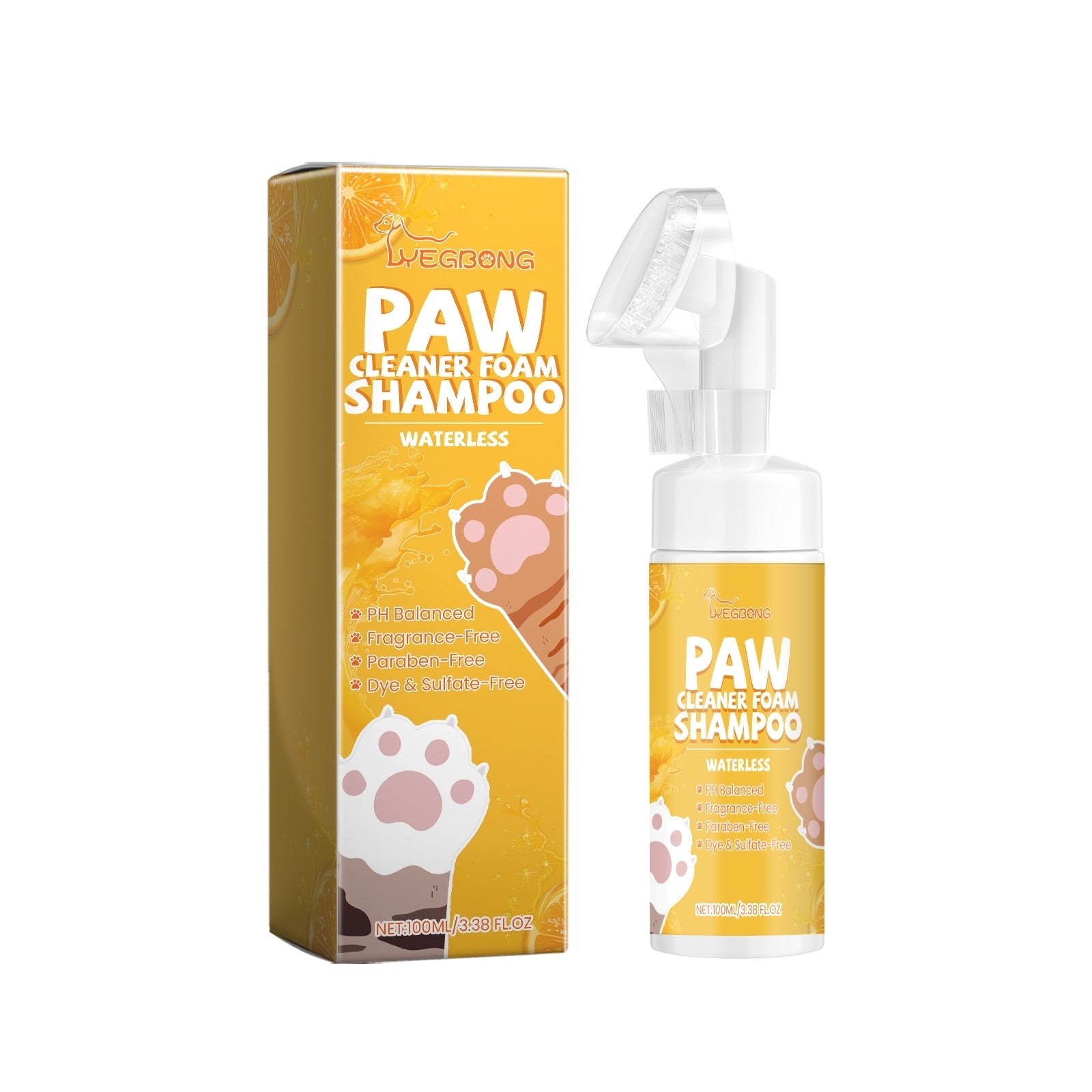 Mess-Free Paw Cleaning Foam for Active Pets and Adventures