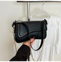 Flap-top Magnetic-clip Shoulder Bag