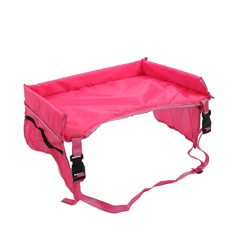 Car-seat mounted children's waterproof tray table