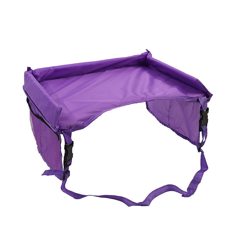 Car-seat mounted children's waterproof tray table