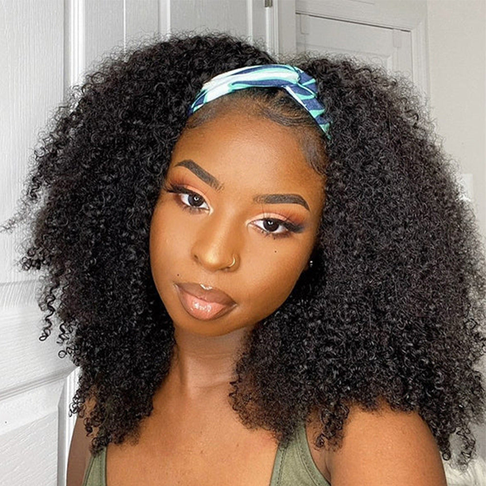 Curly Headband Human Hair