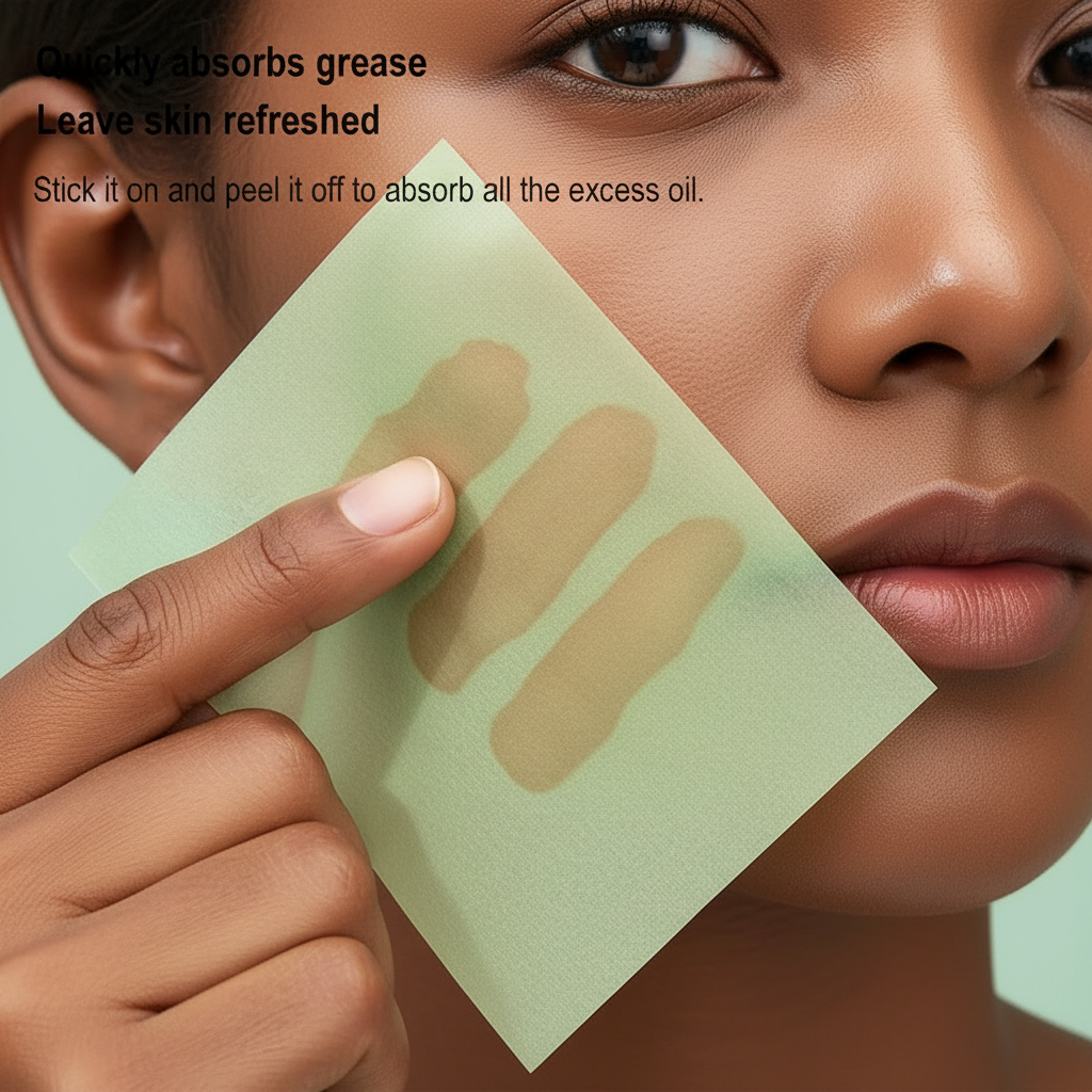 After Make-up facial oil absorbent paper