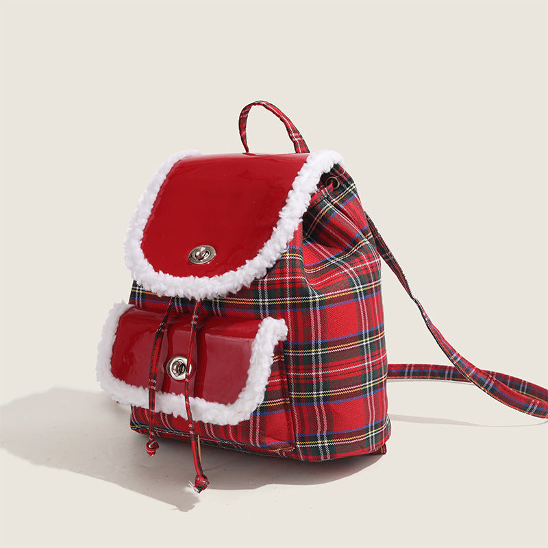 Lightweight Red Plaid  bag