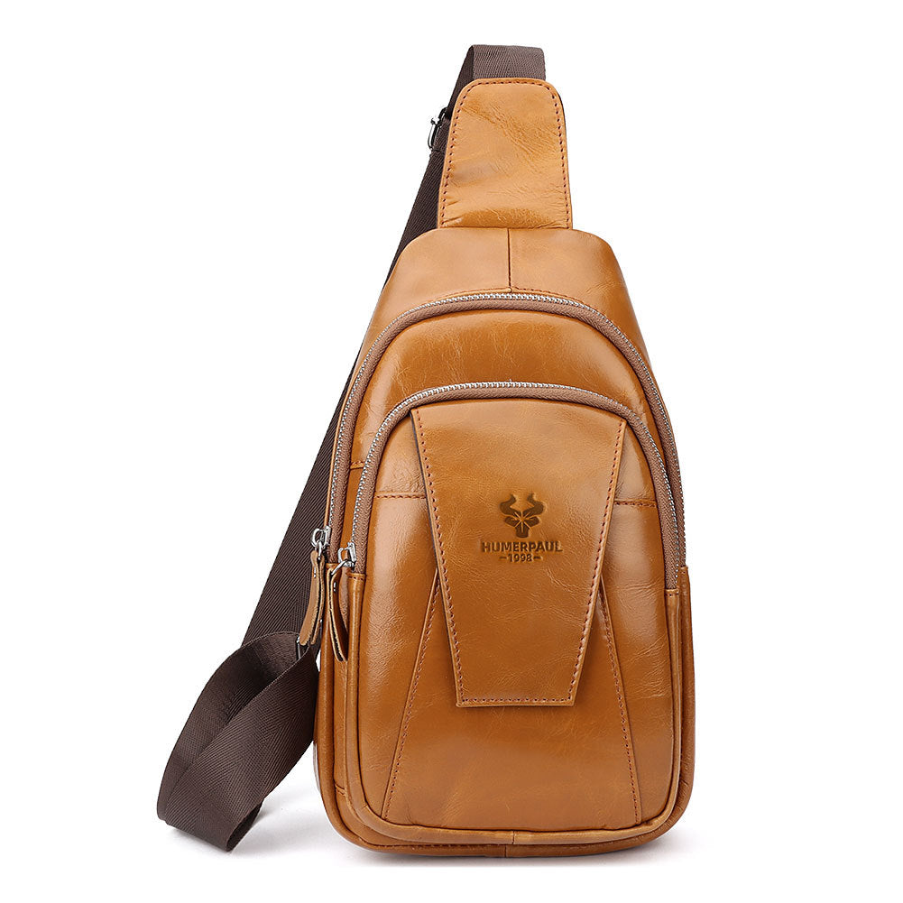 Unisex Single-shoulder leather Bag