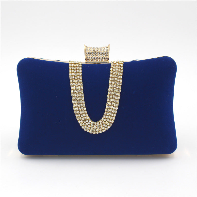 Suede clutch purse