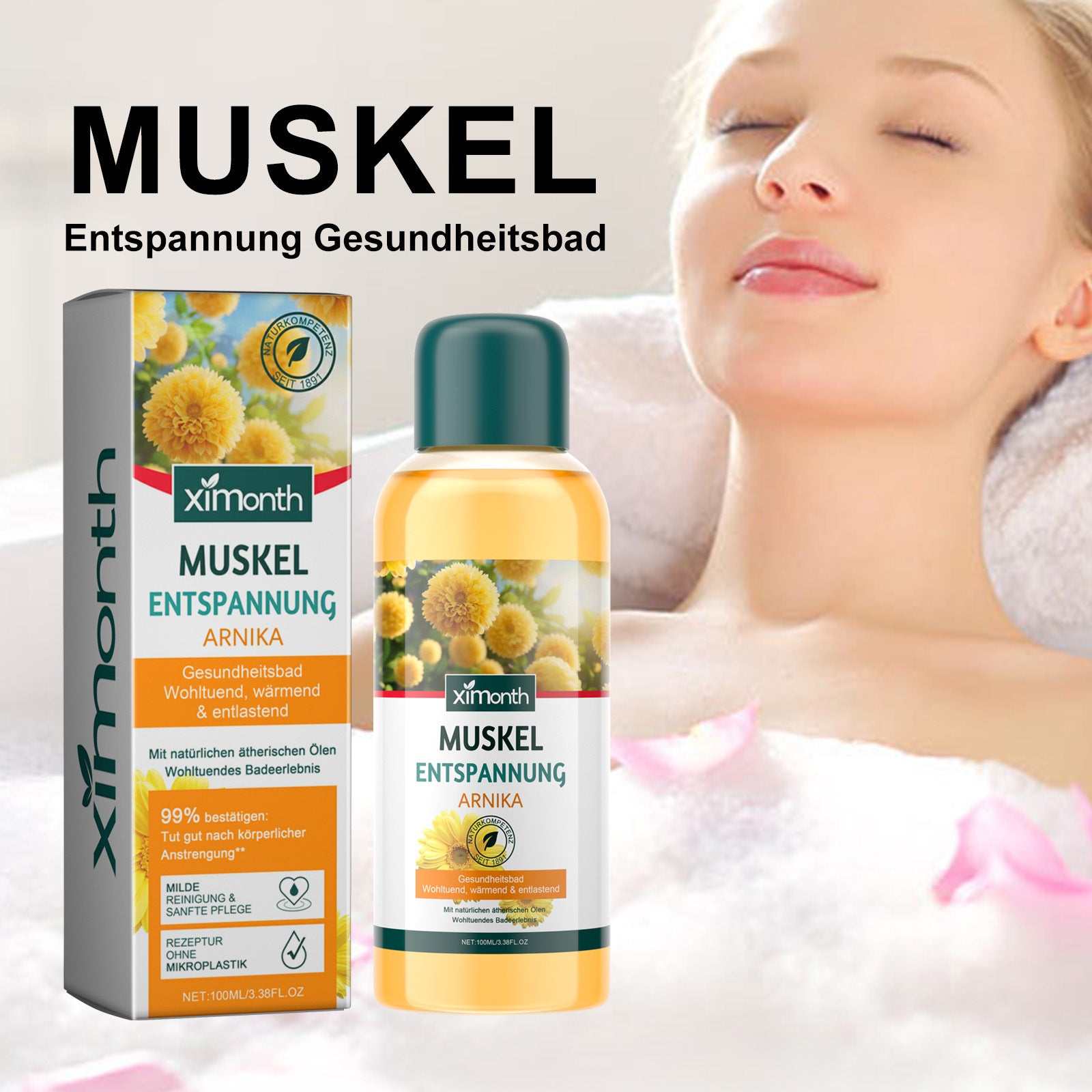 Bath exfoliates cleansing oil