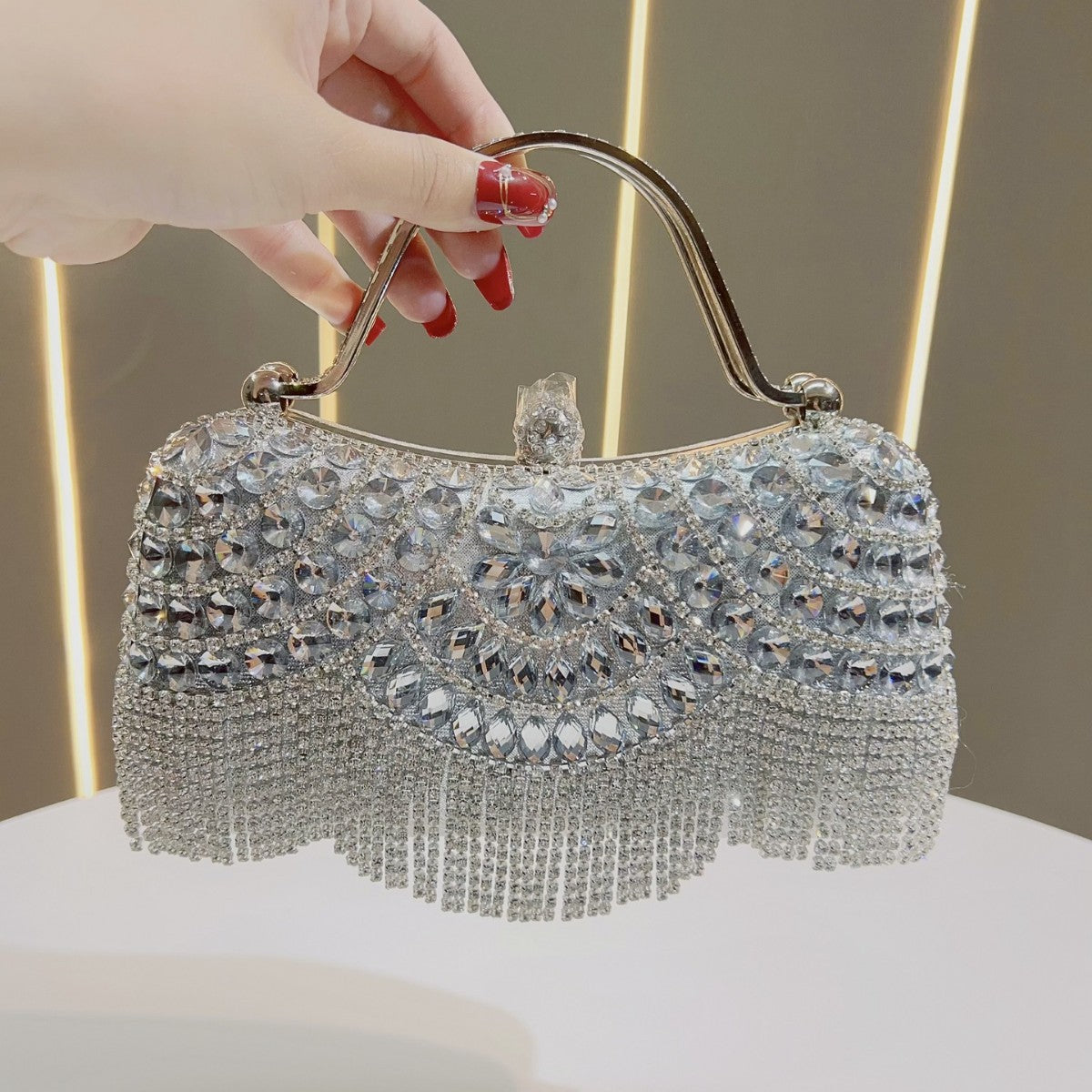 Clutch With Tassel Evening Bag