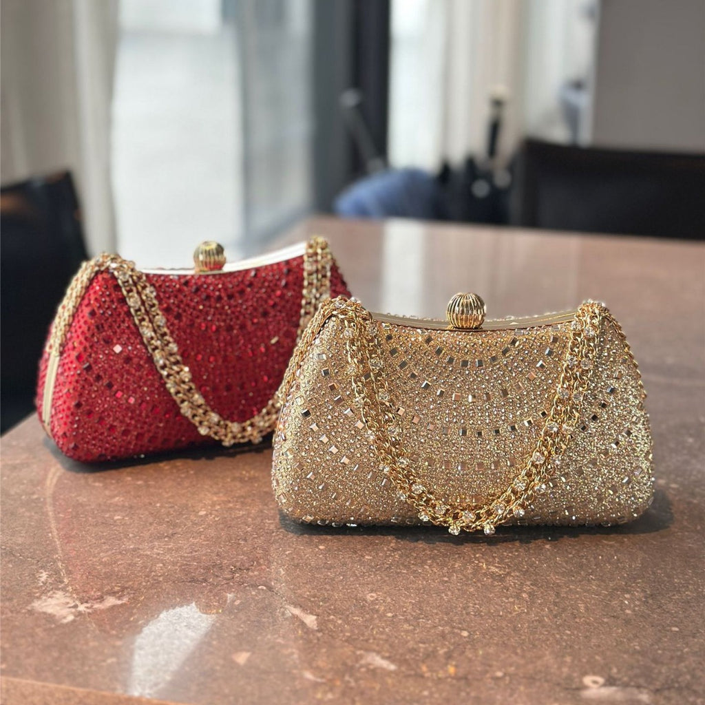 Sparkling clutch bag