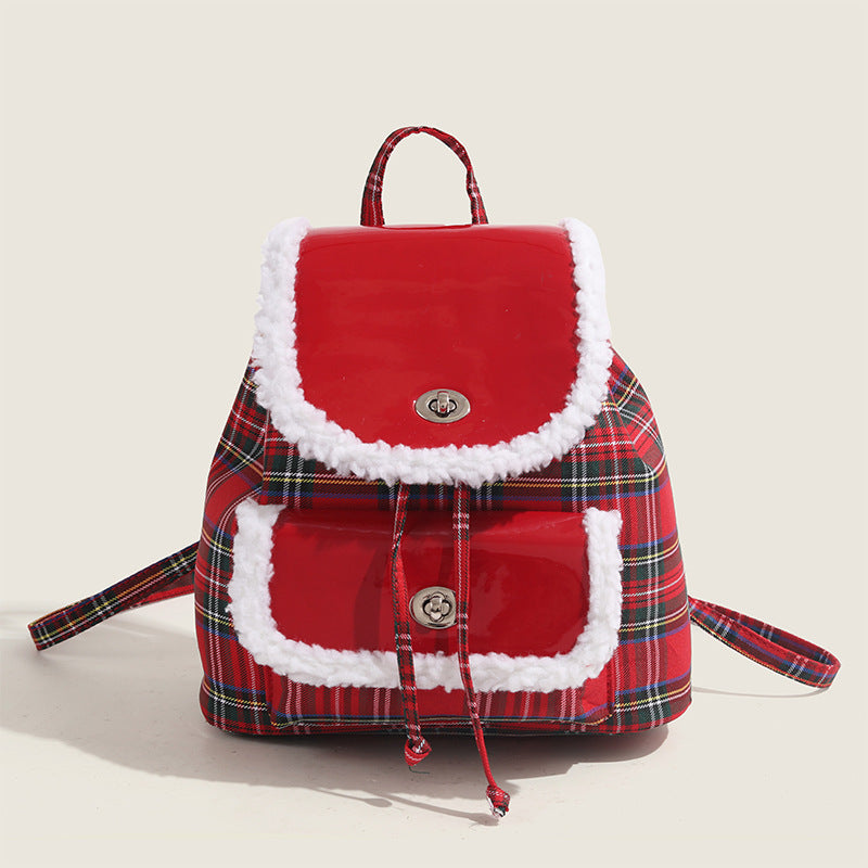 Lightweight Red Plaid  bag