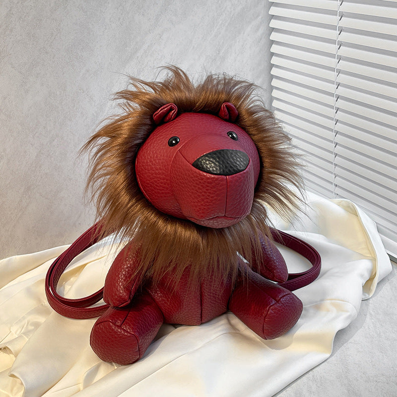 Plush Cute Little Lion Casual Bag